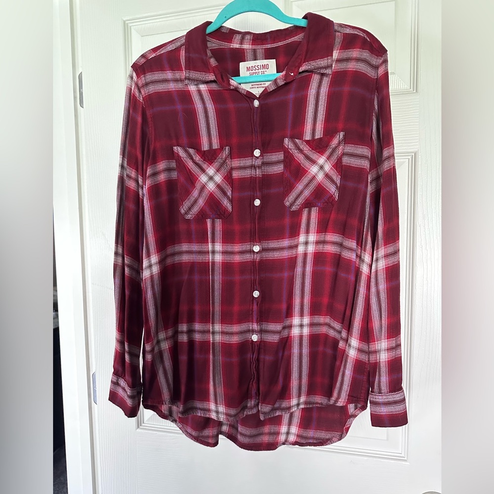 Mossimo plaid button down shirt